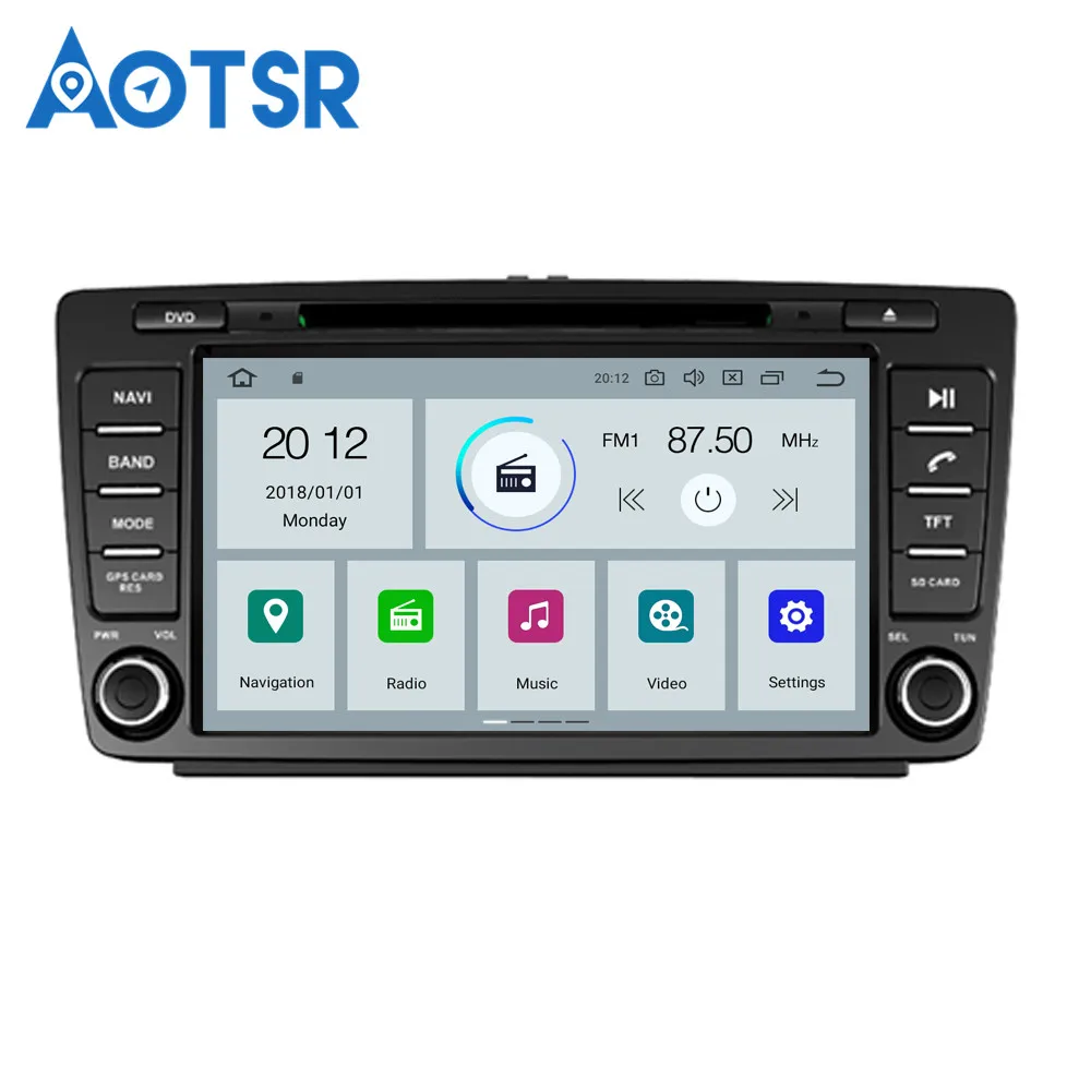 DSP Android 9,0 8 ядерный 4+ 64 ГБ Автомобильный DVD CD плеер gps навигация для Skoda Octavia 2 Octavia A5 gps навигация Мультимедиа Стерео