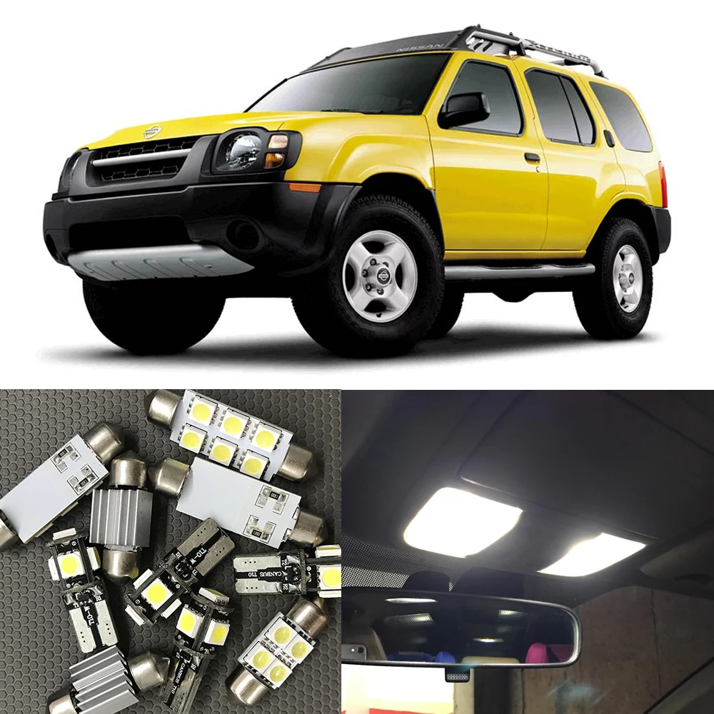 8 шт. Авто Светодиодный лампочки внутренний комплект для Nissan Xterra 2002 2003 2004 12 В Белая Карта Купол багажник номерной знак свет