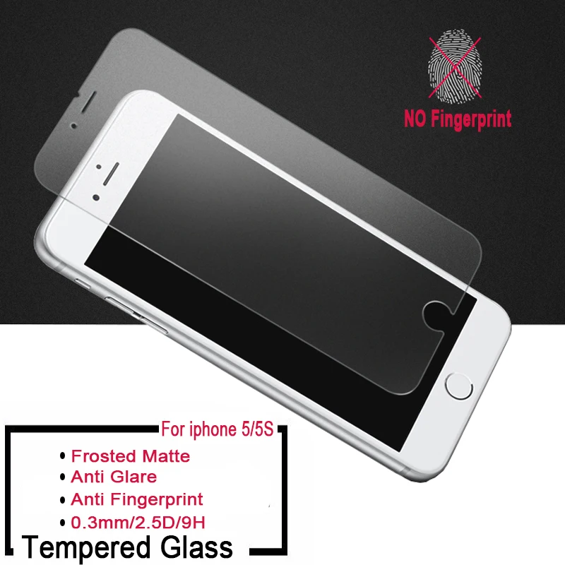 Антибликовое матовое закаленное стекло с защитой от отпечатков пальцев для iPhone 12