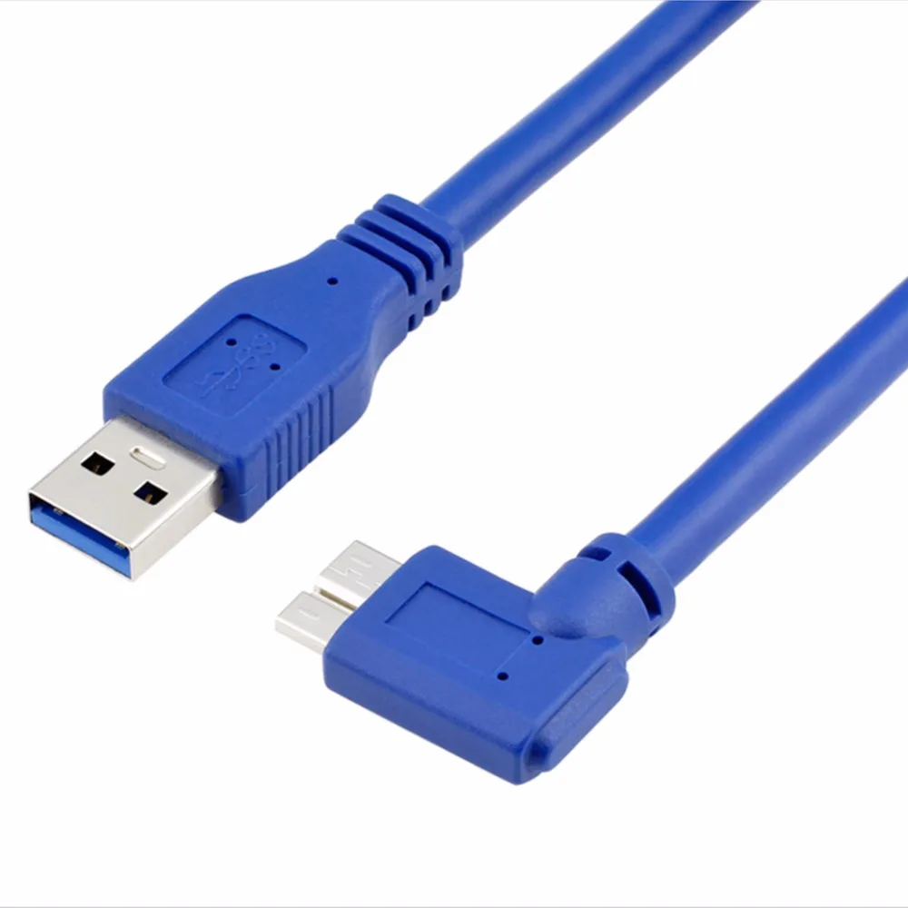 Кабель SuperSpeed USB 3 0 со штекером типа А на прямоугольный Micro-B-круглый синий |