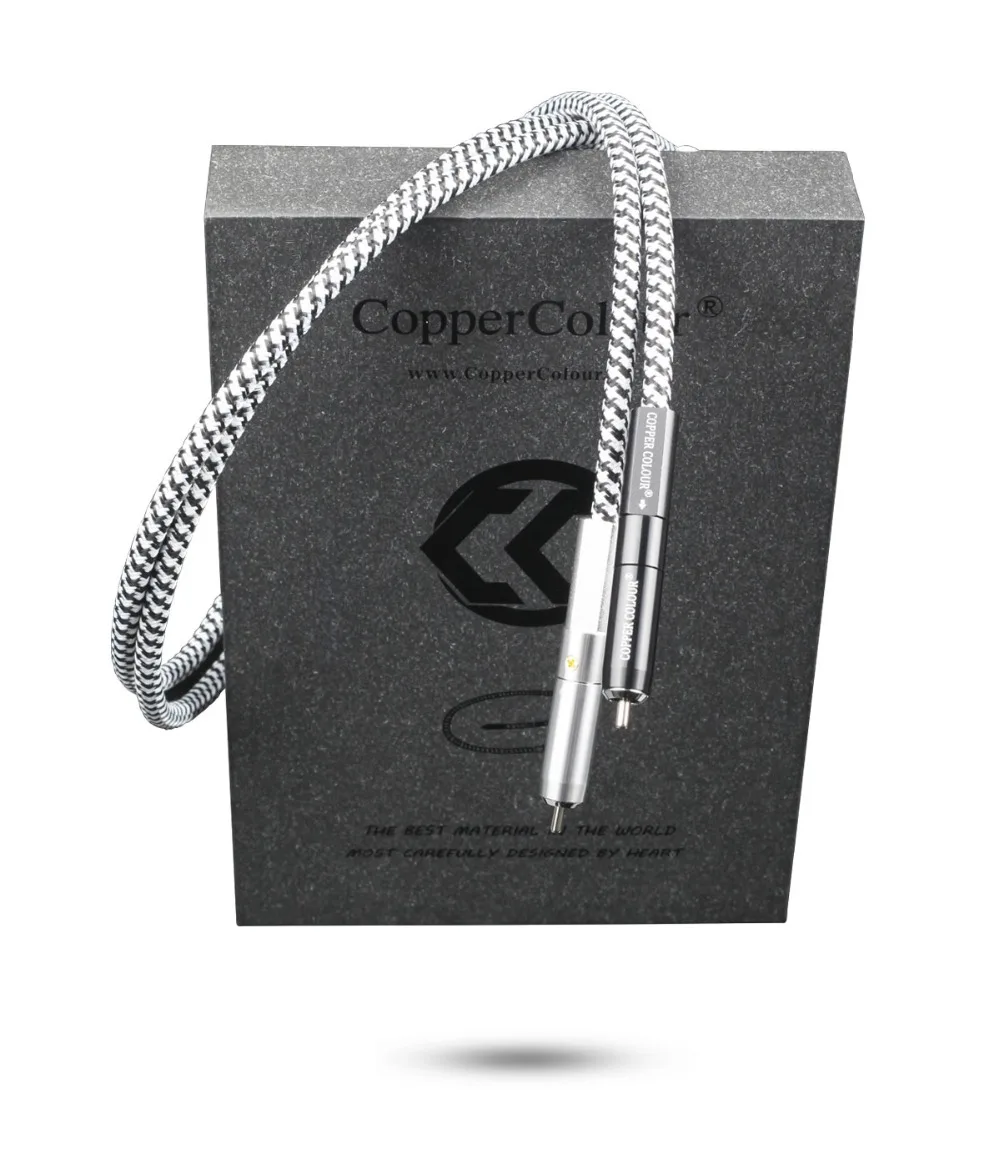Coppercolor CC WHISPER OCC RCA interconector Hi-Fi аудио кабель Соединительный шнур пара с посеребренным RCA разъем тефлон