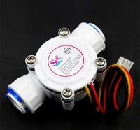 38quick fit plastic turbine hall water flow sensor meter for water liquid id10 mm