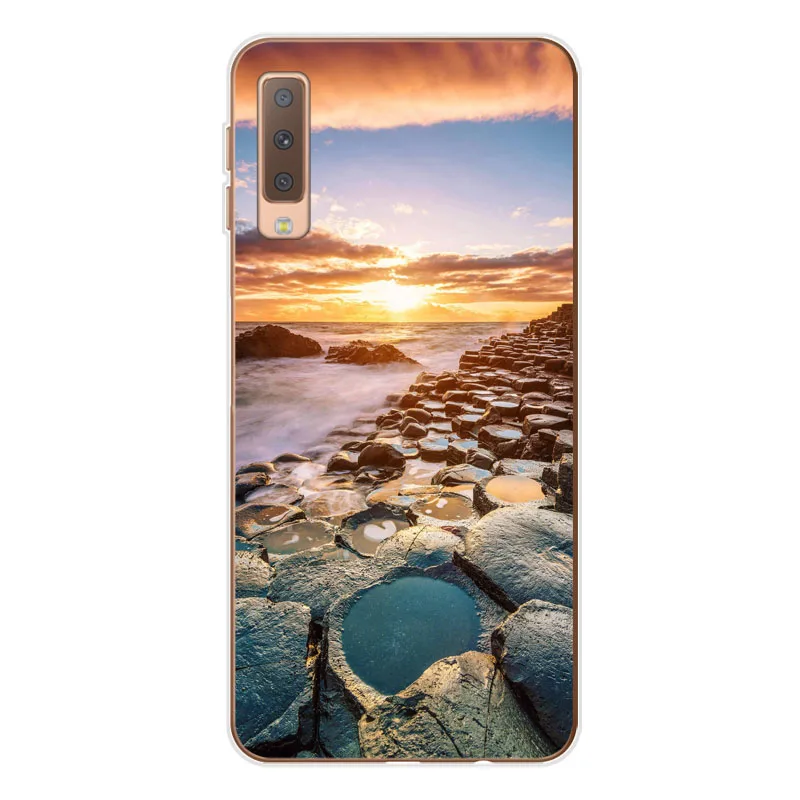 Для samsung A7 2018 чехол мягкий чехол-накладка из силикона и ТПУ для Galaxy A750 A750F