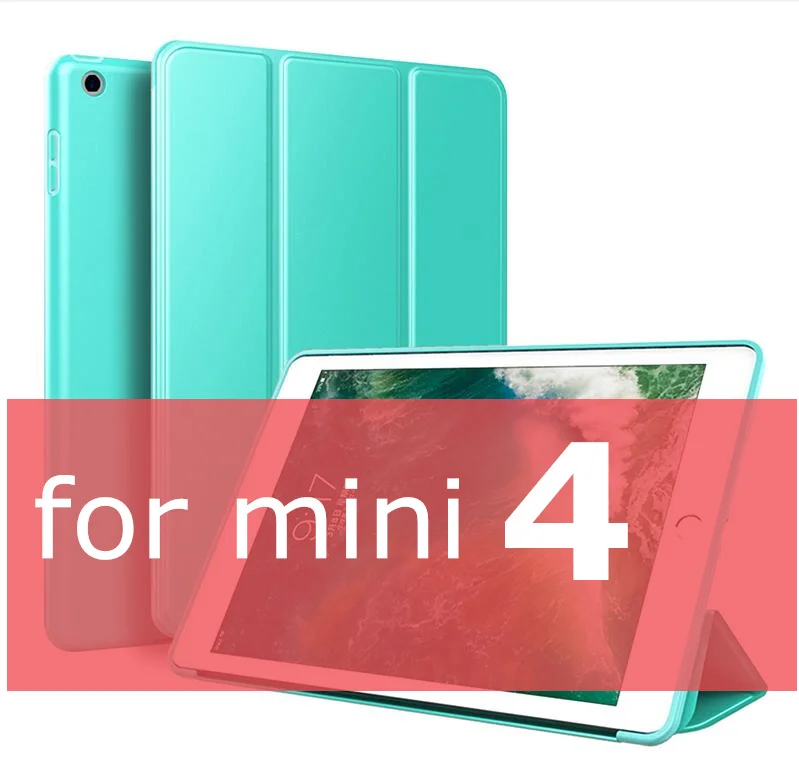 SUREHIN чехол для Apple iPad mini 4 3 2 1 5, тонкий ТПУ силиконовый мягкий красный черный синий умный чехол для iPad mini 4 5 - Цвет: mini 4 Green