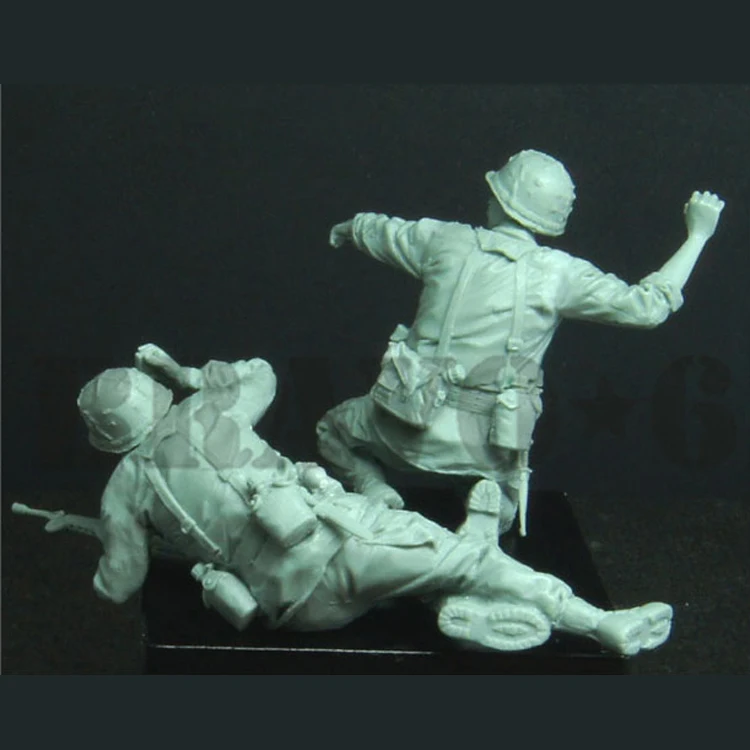 1/35 масштаб Неокрашенная смола фигурка Современная армия США в джунглях 2