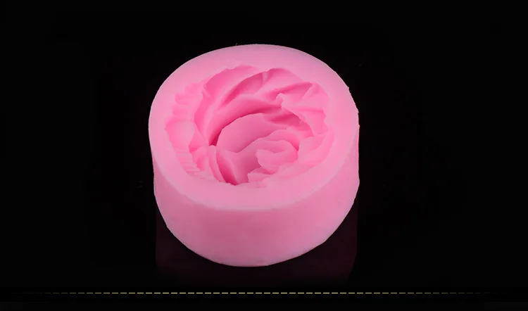 1 шт. 3D розы Форма для выпечки тортов Силиконовая Круглая Цветочная форма помадки