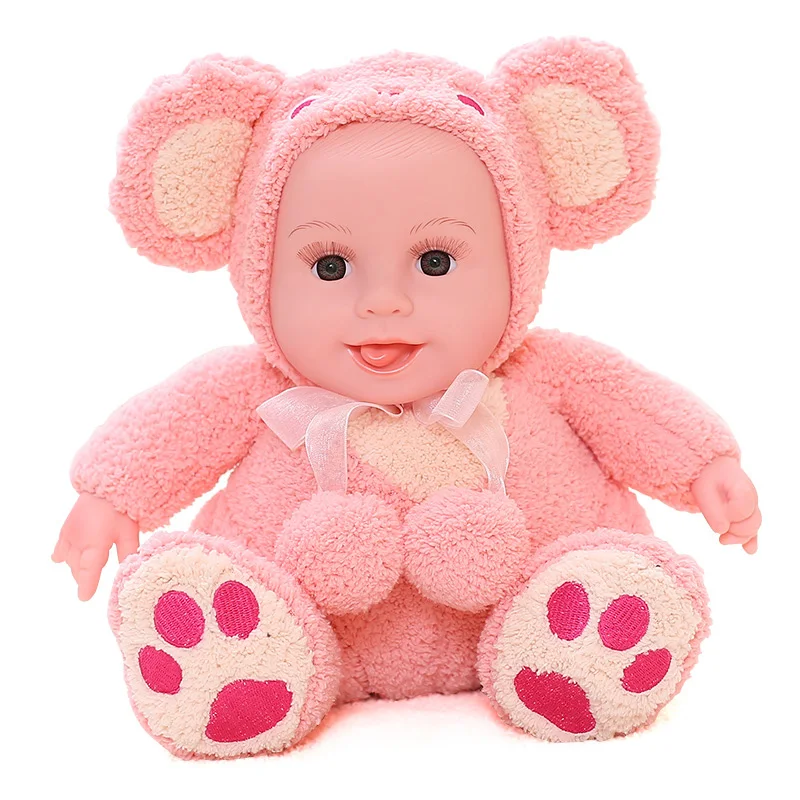 Очень милый 3 вида цветов пение Моделирование куклы Reborn baby doll сна успокоить мод