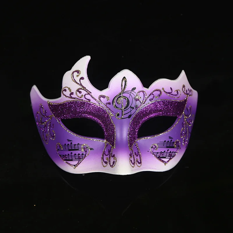 GNHYLL новая золотая Маскарадная маска Mardi Gras Note маска для женщин Венецианская маска Половина лица Венецианский шар маска для Хэллоуина Рождество