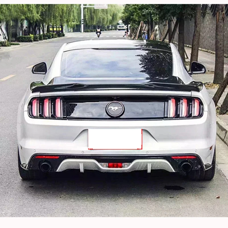 Спойлер для Ford Mustang 2015 2016 2017 2 двери черный спойлер из углеродного