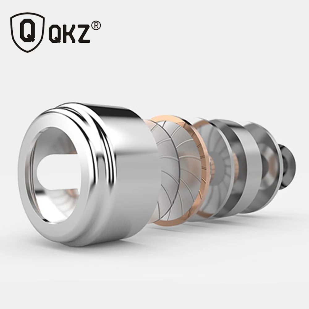Оригинальные наушники QKZ KD7 с двойным драйвером микрофоном игровая гарнитура mp3 DJ