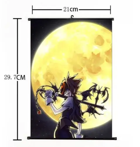 Горячая японии аниме королевство-сердца II искусства дома декор-mail стеной