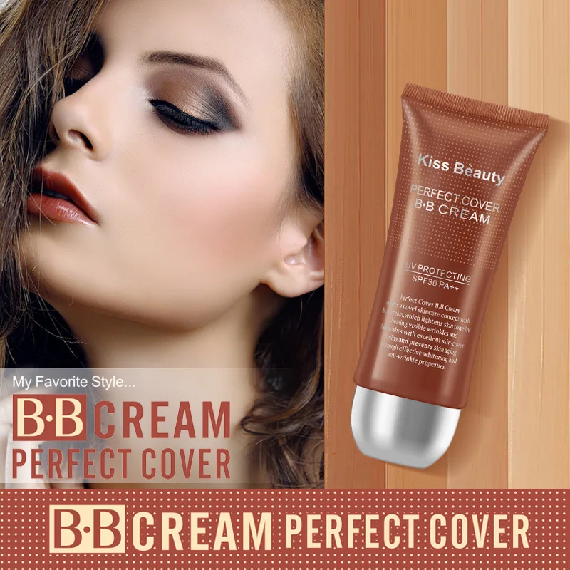 Косметический крем KISS BEAUTY BB идеальный для ухода за лицом основа макияжа CC