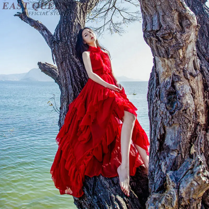 Женский длинный сарафан в этническом стиле хиппи|chiffon dress|dress womenlong sundresses |
