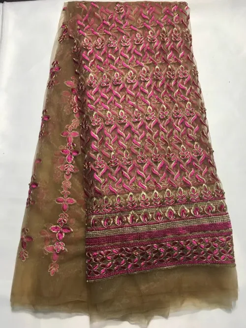 Hot selling high quality african cord lace guipure fabric with stones and beads french net for dress YJ08 | Дом и сад