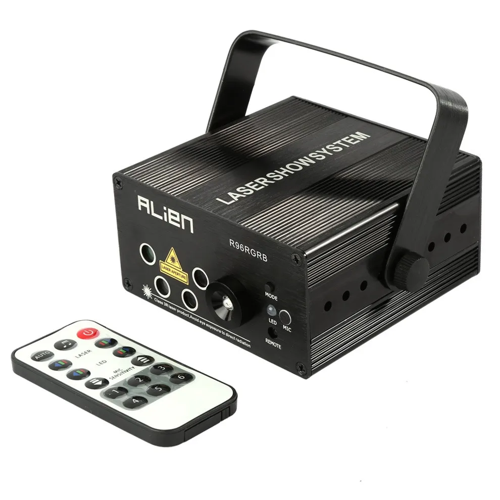 Новое поступление мини 9 Вт RGB лазерный проектор LED сканер света про сценическое