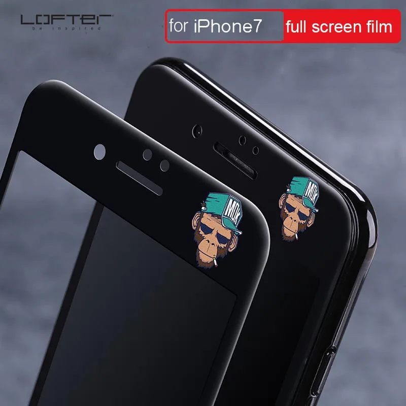 Прохладный полный Экран протектор для iPhone 7 Nano мягкий край закаленное пленка Plus