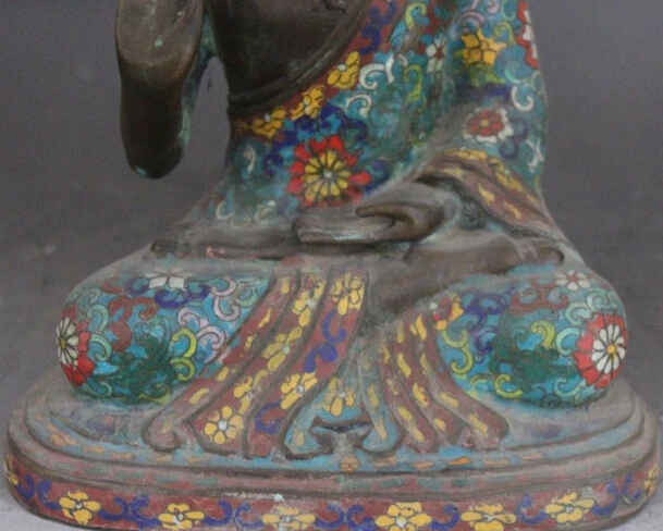 Бир 005114 12 &quotТибет Старый Фиолетовый Бронзовый Перегородчатой Эмали Шакьямуни