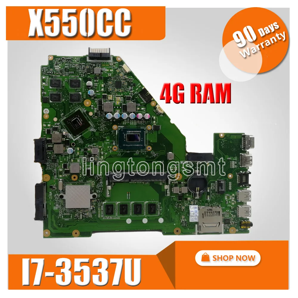 X550CC материнская плата для ноутбука ASUS A550C X550CL X550CL X550C X552C R510C материнская плата GT720M 4 Гб Оперативная память i7-3537U