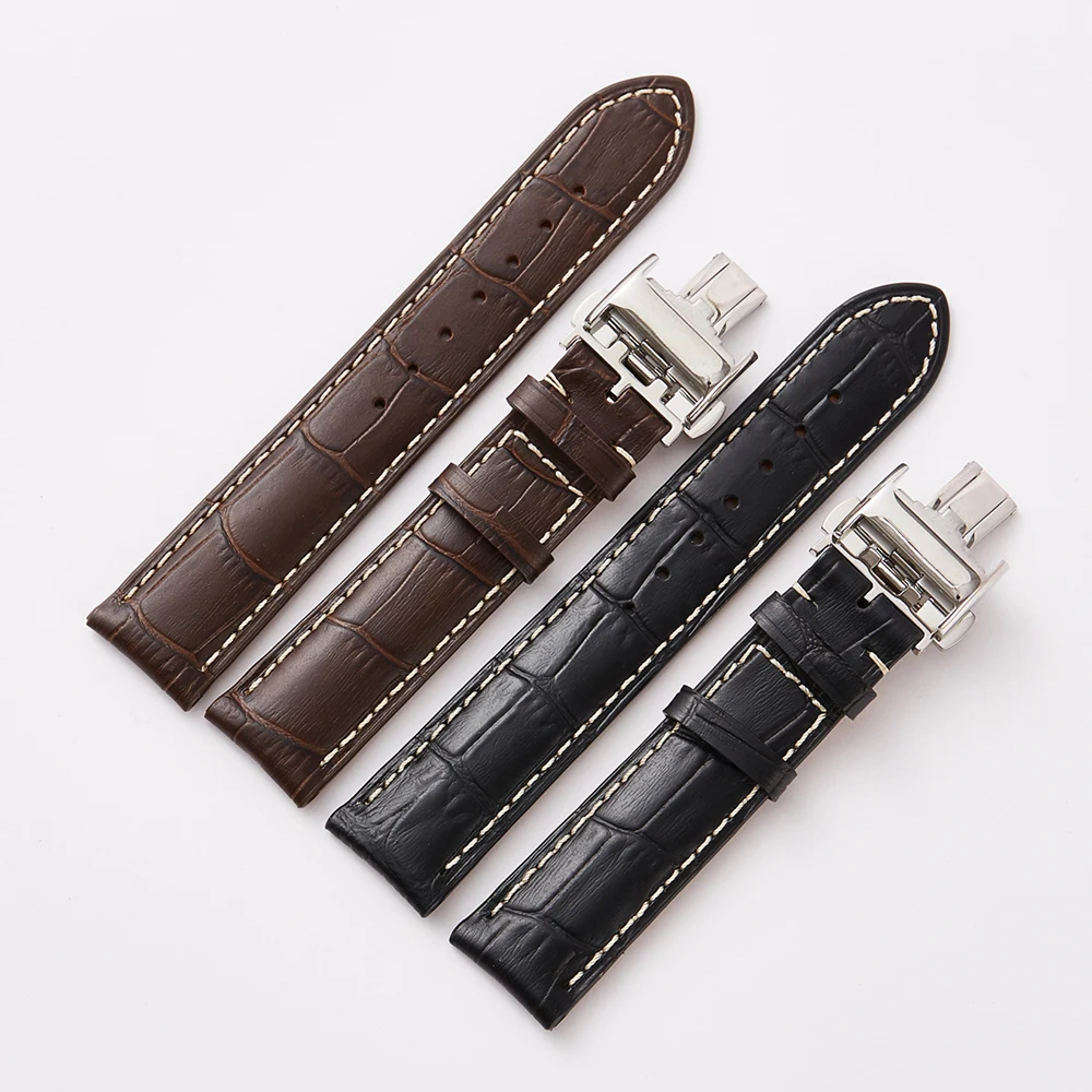 Кожаный ремешок для часов Longines коллекция мастера мужские женские наручные часы 13