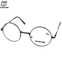 clara vida classic vintage retro round spring legs super light men women reading glasses 1 0 1 5 2 0 2 5 3 3 5 4