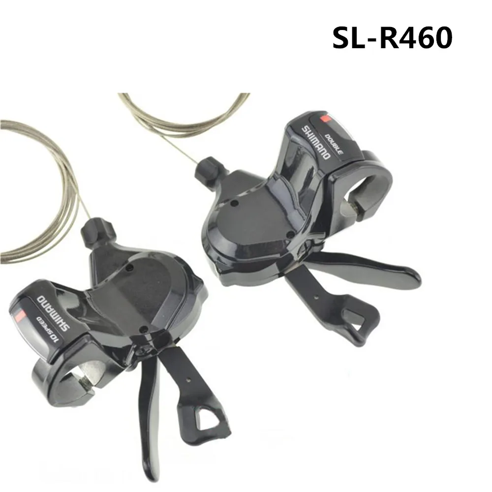 Ручки переключения Shimano Tiagra SL-4700 SL-4600 SL-R460 Flatbar 2x10 скоростей, левая / правая пара ручек переключения 4600 4700 R460 на руле.