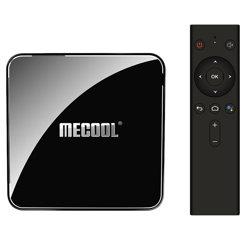 Black Mecool Km3 Android 9,0 ТВ-приставка Amlogic S905X2 Четырехъядерный 4G Ddr4 64G Rom 2,4G/5G Wifi Bluetooth 4K Atv смарт-приставка Голосовая C - Цвет: Black