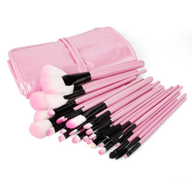 32 шт. набор кистей для макияжа + кожаный чехол|pcs makeup brushes set|brand brush setmakeup set |
