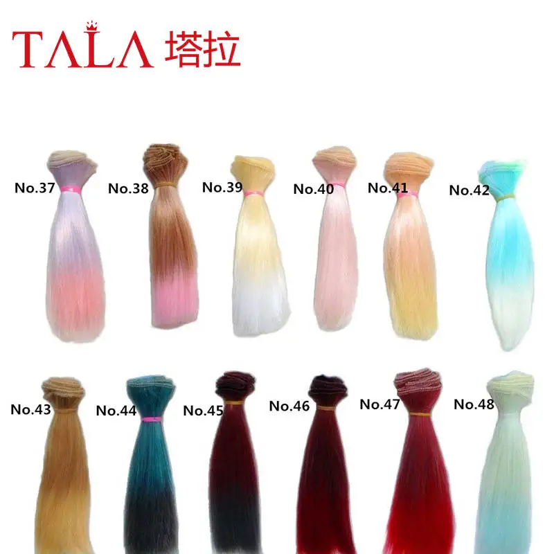 Бесплатная доставка 1 шт. парики для кукол 15 см * 100 с бахромой куклы BJD|doll wig hair|doll