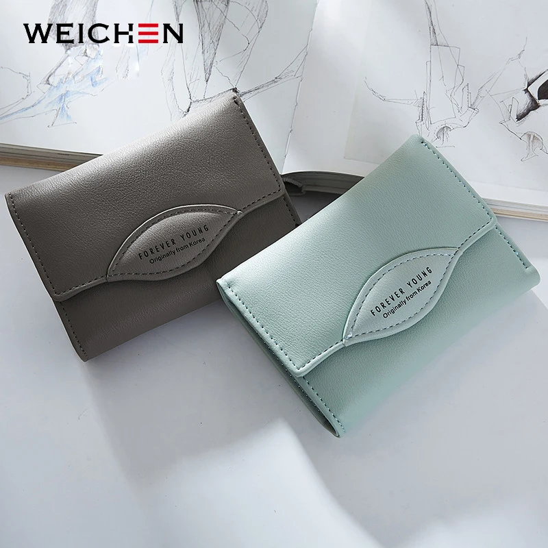 Кошелек WEICHEN Женский короткий из искусственной кожи|coin pocket|female purseshort wallet |