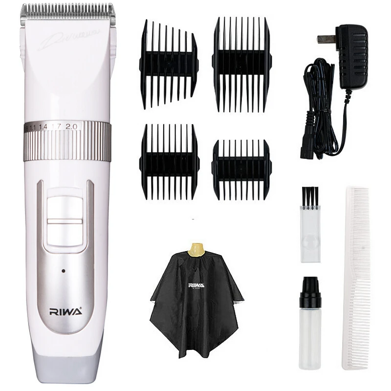 

RIWA Professional Hair Clipper With Titanium Alloy Blades 100v-240v Hair Trimmer For Men Kids Haircut Machine Lithium RE-730AK