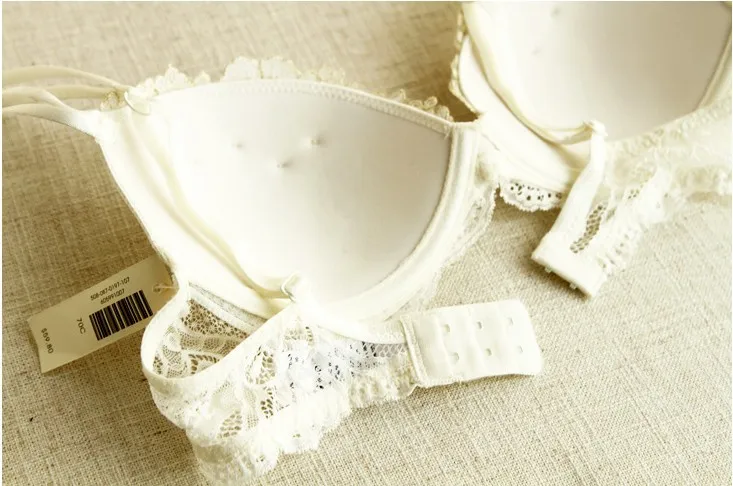 Комплект женского нижнего белья из бюстгальтера пуш ап с цветочной вышивкой|lingerie