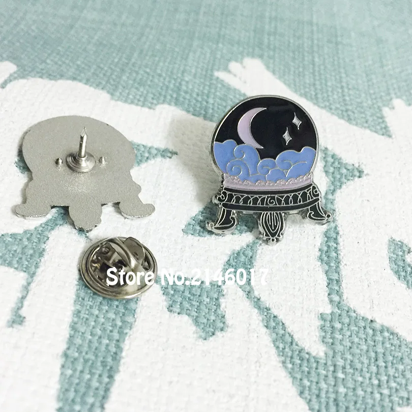 1 шт. эмалированная брошь в виде хрустального шара|lapel pin|enamel pinpin metal |