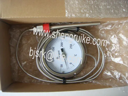 Удаленный биметаллический термометр с капиллярным циферблатом 3 дюйма|bimetal