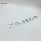 Cafoucs для MITSUBISHI PAJERO значок хромированный задний багажник эмблемы багажника запасные колеса буквы 225x24 мм