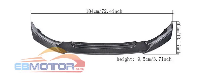Передний спойлер из настоящего углеродного волокна для BMW X6 F16 xDrive Series 15UP B463 |