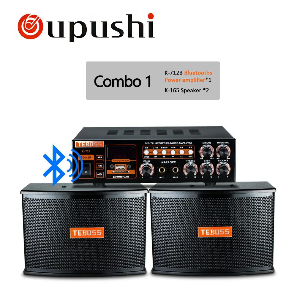 1AMPB-2SPK Oupushi K-712B дешевая звуковая система-потолочный динамик с Bluetooth для фоновой музыки - Цвет: 1AMPB-2SPK