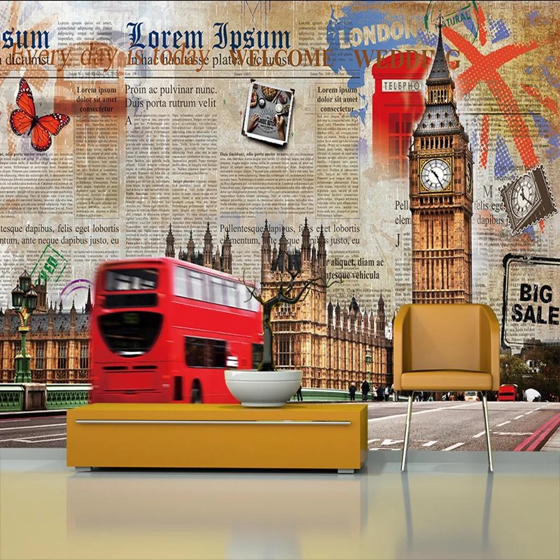 

Vintage Wall Decor Custom Photo Wallpaper 3d Home Wallpaper Hd Living Room Decor Photo Wallpaper for Bedroom TV Room Furniture