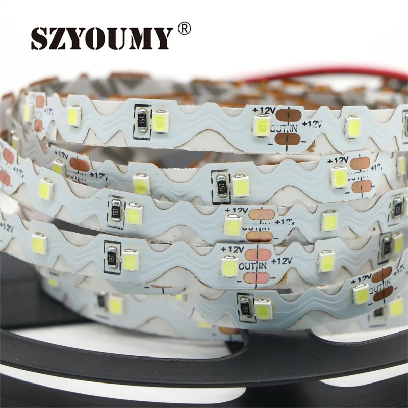 SZYOUMY 5 м S образная Светодиодная лента 2835 гибкая светодиодная 60 светодиодов/м 12 В
