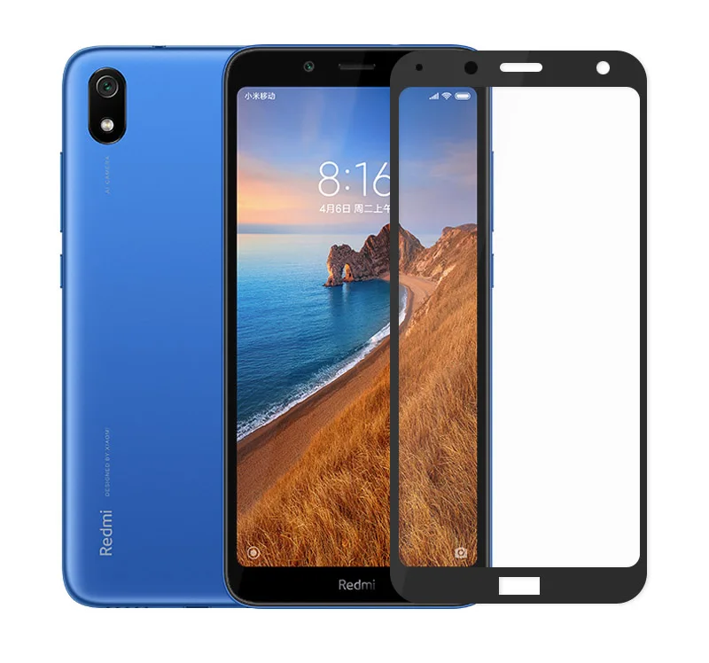 Thouport закаленное стекло для Xiaomi Redmi 7A полное покрытие Защита экрана стеклянная