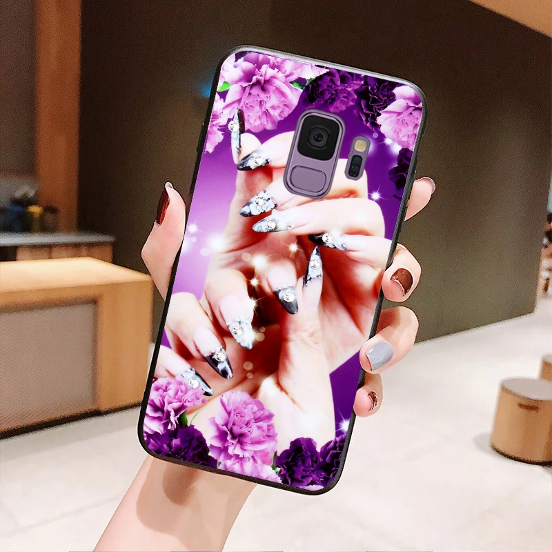 YonLinTan coque чехол для Samsung galaxy s9 Plus s 9 s9plus силиконовый etui мягкий палец роскошный 3d
