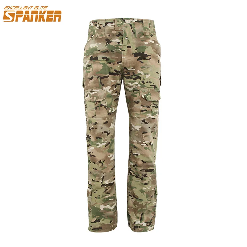 EXCELLENT ELITE SPANKER Outdoor Mens Cargo Pants G3 Tactical Trousers Military Camouflage Multi-Pockets Baggy Men Sport Pants