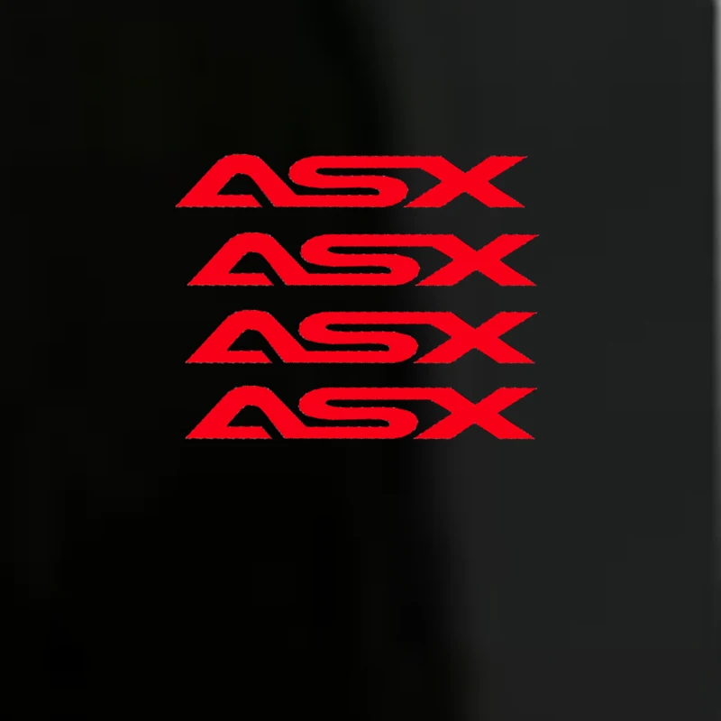 Красный 4 шт./лот автомобильные дверные ручки Стикеры для MITSUBISHI ASX 2011 2012 2013 автомобильные аксессуары - Название цвета: Красный