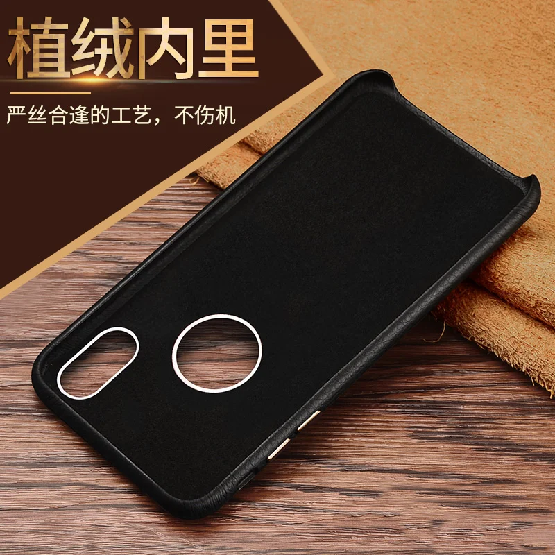 For iphone XS Max Case Luxury Slim Soft Genuine Cowhide Leather Protective Back Phone for XR X 8 7 6 6S Plus Capa |