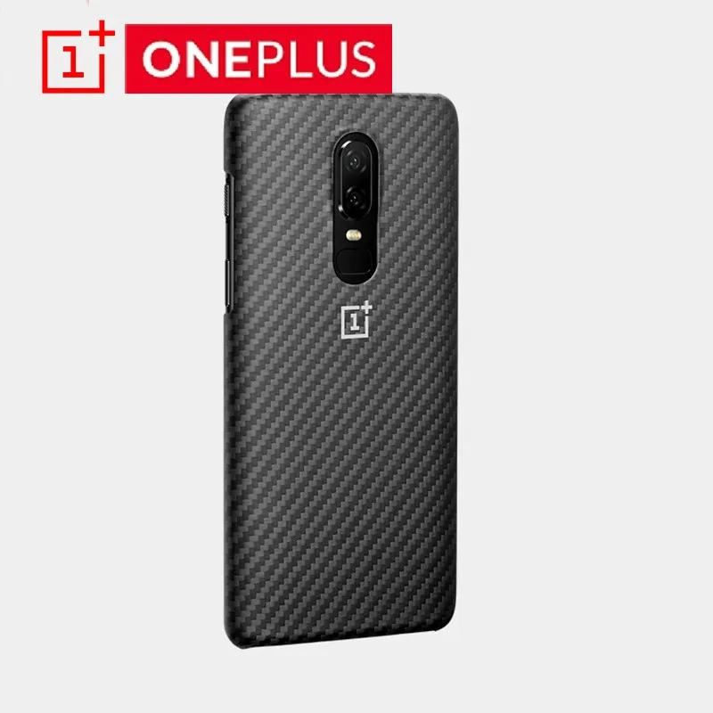 Оригинальный OnePlus 6 Официальный Карбон Материал корпуса арамидное волокно PC