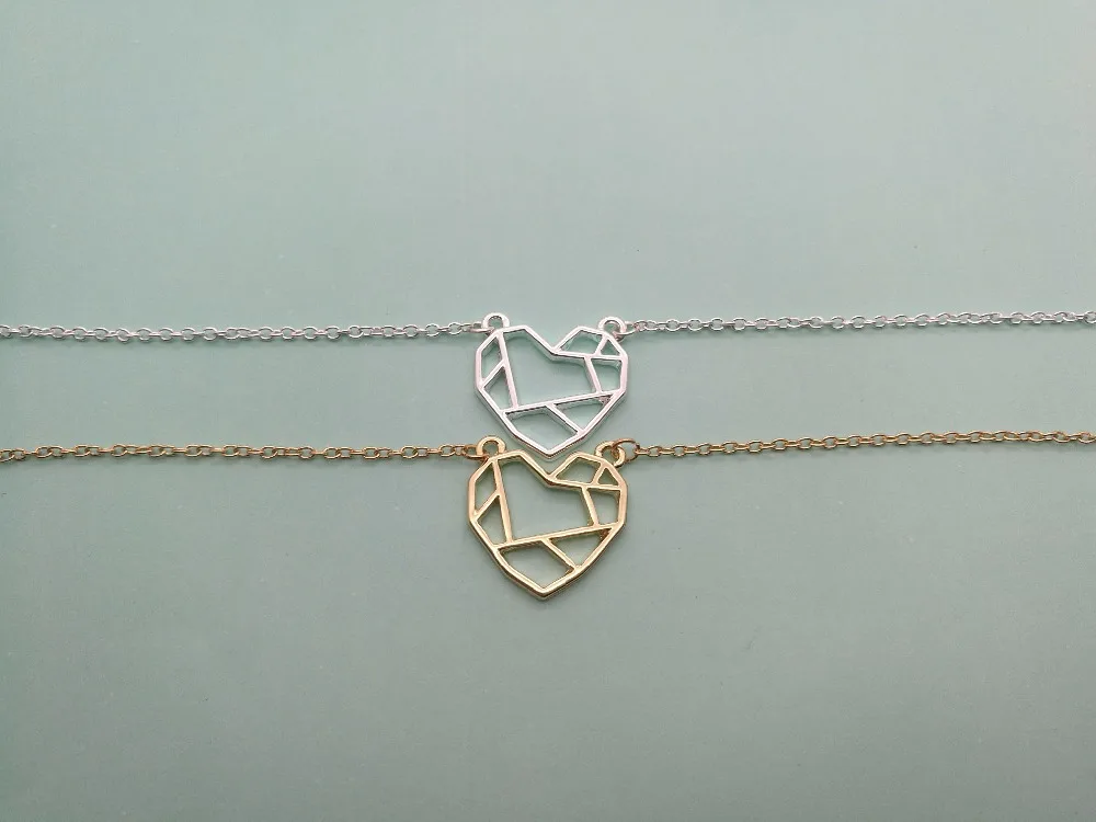 Проволочный обернутый браслет Love Heart Открытое сердце с картой символ знак мира