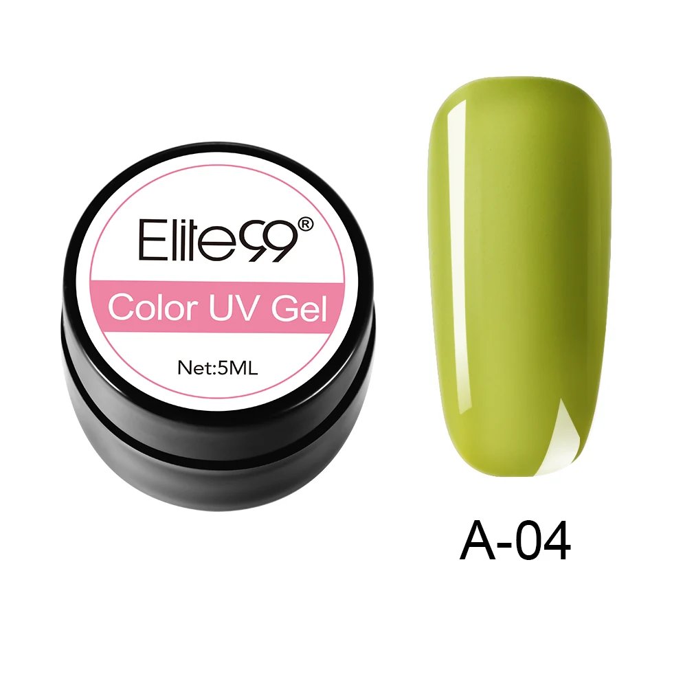 A-04 Elite99 Гель-лак гель uv Vernis светодиодный Гель-лак для ногтей художественный Гель-лак для ногтей чистый цвет Гель-лак 5 мл Гель-лак es Soak Off Nail Art - Цвет: A-04