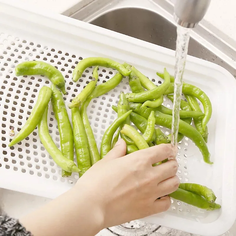 Кухонный пластиковый разделочный блок многофункциональный ящик для хранения