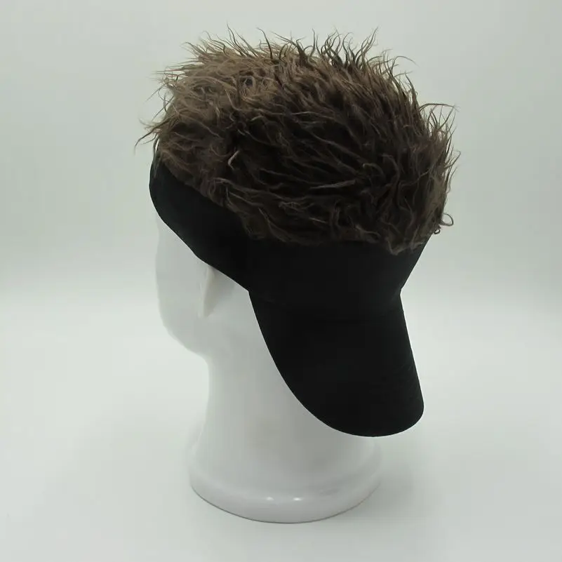 Бейсболка с накладным козырьком для мужчин и женщин забавные волосы потери волос