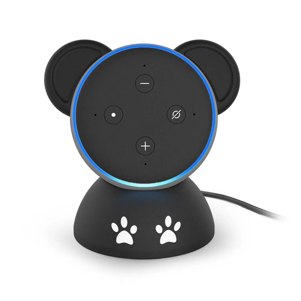 Совместимость с Amazon Echo Dot 3 базовое крепление профессиональная панда Нескользящая Настольная подставка держатель для Echo Dot 3-го поколения динамик