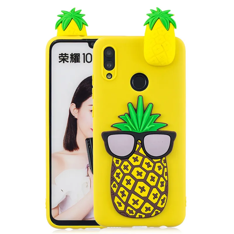 O Huawei P Smart чехол для Coque huawei P Smart Psmart чехол 3D единорог кукла игрушки Мягкий силиконовый чехол для телефона s Etui - Цвет: O